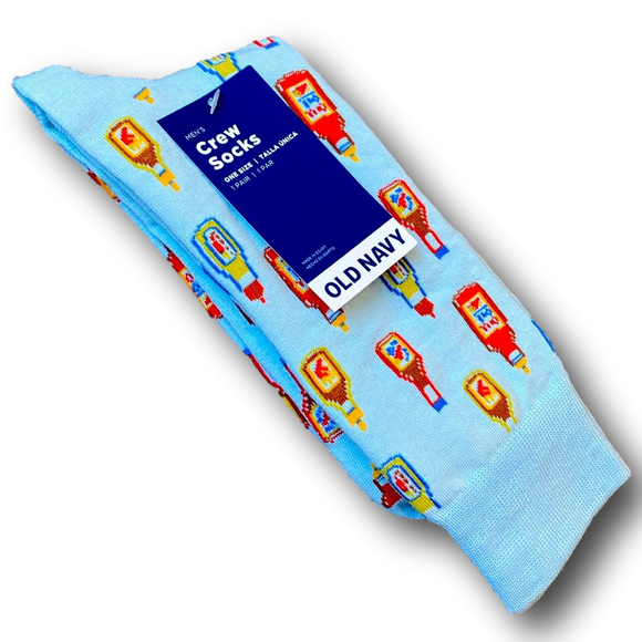 3/$18 Hot Sauce Bottles Funny Novelty Crew Socks - NWT - Picture 3 of 3